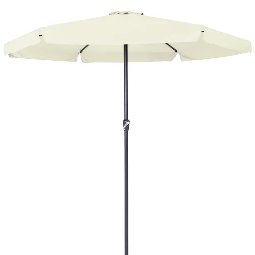 Sonnenschirm Maui Beige Ø330cm mit UV-Schutz 80+ - Robuster Sonnenschirm mit 330 cm Durchmesser, ideal für schattige Plätze. Mit UV-Schutz 80+, wasserabweisender Bespannung und praktischem Kurbelsystem für einfache Handhabung.