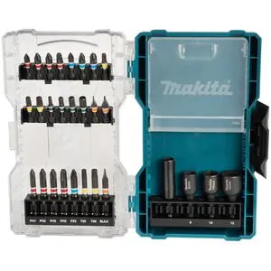 Makita Bitset E-07048, 28-teilig, Schlitz, Kreuz, Torx, Steckschlüssel
