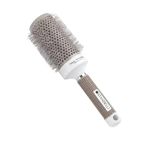 Standelli Rundbürste mit Nano Technologie 53mm, Runde Haarbürste zum Föhnen, Thermobürste für Damen, Bürste für jeden Haartyp, Rundbürsten zum Stylen, Lockenwickeln