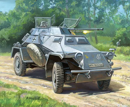 Zvzeda 6157 1/100 Sd.Kfz.222