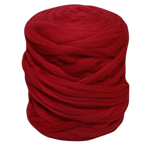 maDDma 1m Filzwolle Märchenwolle Meterware Bastelgarn, 012 intensiv rot