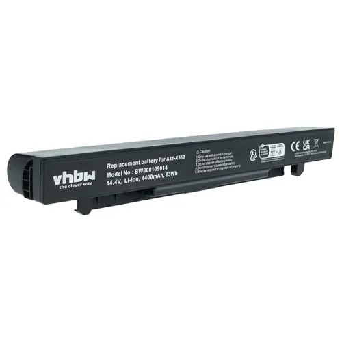 vhbw 1x Akku kompatibel mit Asus P450V, P450VB, P450LC, P450LB, P450LA, P550CA, P450VC, P550C Notebook (4400 mAh, 14,4 V, Li-Ion)