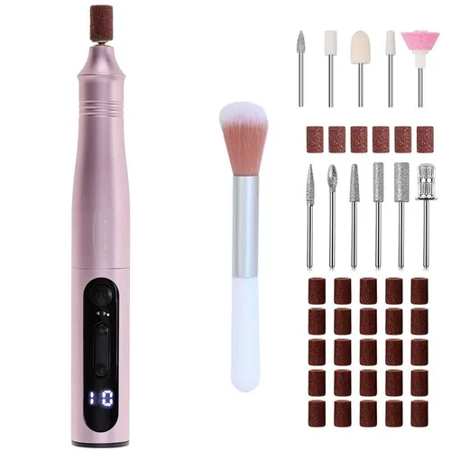 Adler Elektrisches Nagelbohrer Set (ad_2181) - Praktisches Nagelbohrer Set für professionelle Maniküre und Pediküre, ideal für präzises Feilen und Formen von Nägeln.
