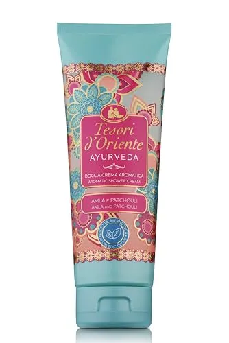 Tesori d'Oriente Duschcreme-Gel für Damen - Duschgel mit feuchtigkeitsspendenden Eigenschaften, inspiriert von Ayurveda, für eine harmonisierende Körperpflege in Reisegröße (250 ml)