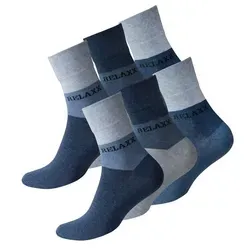 Cotton Prime® Socken (6-Paar) mit kurzem Schaft blau 39-42