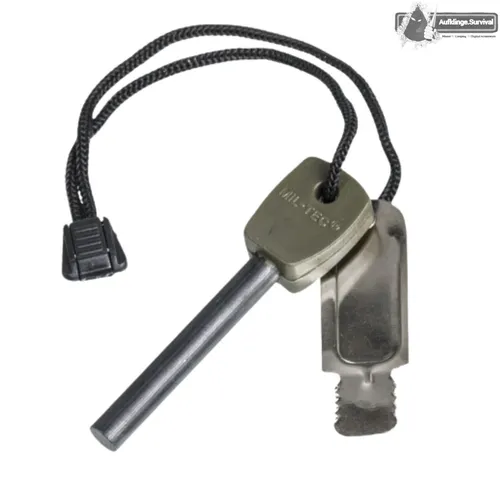 Feuerstarter MILITÄR MIL-TEC FireSteel Large Outdoor Feuerstein Feuerstahl Armee