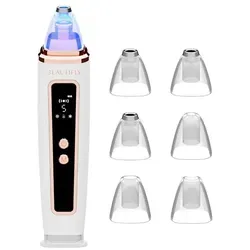 Beautifly B-Derma Ice Diamant Microdermabrasion Gerät - Mitesserentferner mit 3 Photonenlichtern, innovative HOT- und ICE-Funktion für optimale Hautreinigung und Regeneration