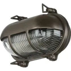 Licht-Erlebnisse Outdoor Wandleuchte Maritim Schwarz Antik - Maritime Außenwandlampe aus massivem Messing mit Riffelglas für großzügige Beleuchtung. Ideal für Eingangsbereich oder Balkon. Wetterfest und rostfrei (IP64), handgefertigte Premium-Qualität.