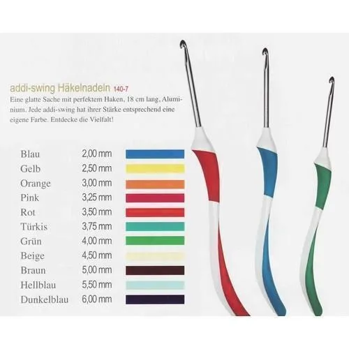 addi Häkelnadel Swing 16cm 3,5mm