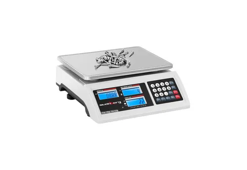 Steinberg Systems Präzisionswaage SBS-ZW-1502 - Feinwaage mit 15 kg Kapazität und 0,2 g Genauigkeit, ideal für präzises Zählen von Kleinteilen – perfekt für Industrie und Inventur.