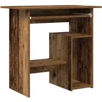 vidaXL Schreibtisch Altholz-Optik 80x45 cm - Kinderschreibtisch in eleganter Altholz-Optik, robustes Material für Langlebigkeit und viel Stauraum für Bücher und Unterlagen.
