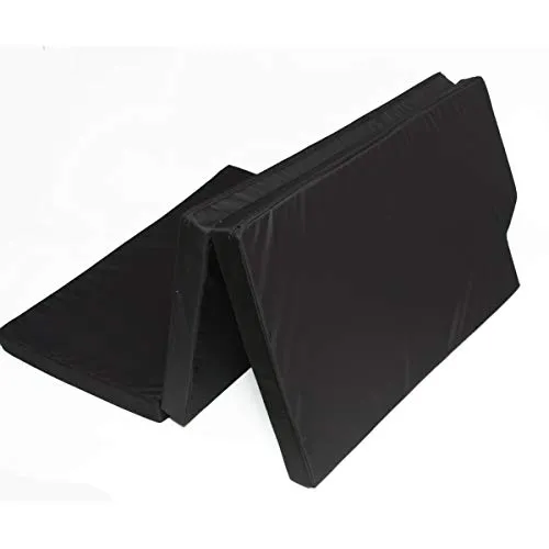 Mayaadi-Home Premium Visco Schlafauflage für V-Klasse, Vito & Tourer | Klappmatratze 190x142x8 cm, schwarz | Faltbare Matratze für Bus, viskoelastischer Schaum + Kaltschaum