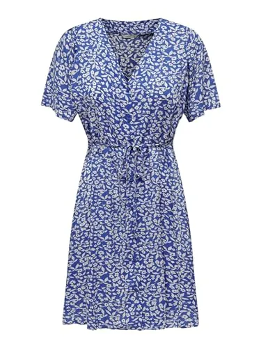 ONLY Onlevida S/S Short Dress WVN Noos - Stylisches Freizeitkleid für Damen - Freizeitkleid für Damen, aus hochwertigem Material gefertigt und ideal für lässige Anlässe.