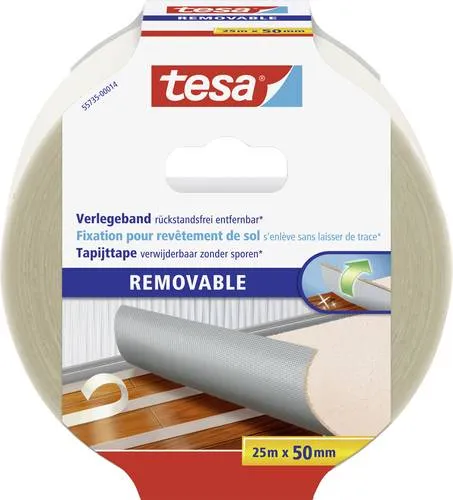 TESA REMOVABLE 55735-00014-11 Verlegeband Beige (L x B) 25m x 50mm 1St.