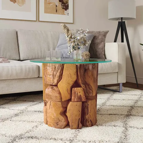 Maison Exclusive Couchtisch aus massivem Teak-Treibholz 60 cm