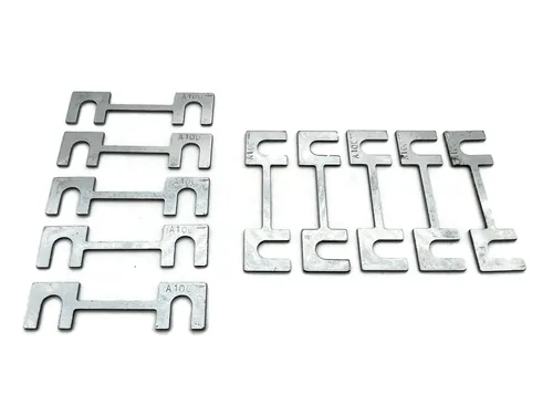 eXODA Sicherungshalter Sicherungsstreifen 100A 10x für Small Schmelzsicherung KFZ, 12V, 2-polig, (5 Sicherungen, 5-St., Set mit 2 Stück), Streifensicherung
