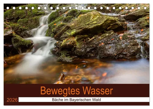 CALVENDO Wandkalender Bewegtes Wasser (Tischkalender 2026 DIN A5 quer), CALVENDO Monatskalen