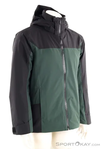 Schöffel Jacket Style Zandwel Men dark jade (6965) 50 - Funktionsjacke für Herren, ideal zum Skifahren mit 10k mm Wassersäule, abnehmbarer Kapuze und hohem Tragekomfort durch 2-Wege-Stretch und synthetische Isolierung. Perfekt für wechselnde Wetterbedingungen!