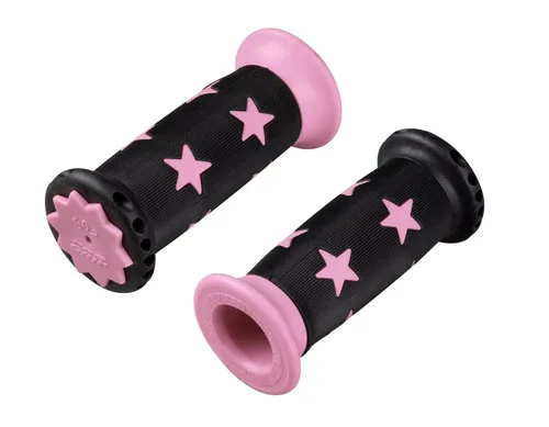 FORCE Fahrradlenkergriff Force Dreirad Kinder Griffe mit Prallschutz Star Pink
