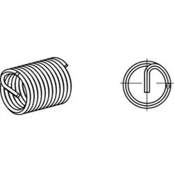 AMECOIL Gewindeeinsatz R 88331 M 14x1,25x12,4 A 2 - Präziser Gewindeeinsatz für M14-Gewinde, ideal für sicheren Halt und langlebige Verbindungen. Hergestellt in Deutschland, überzeugt durch geprüfte Qualität.