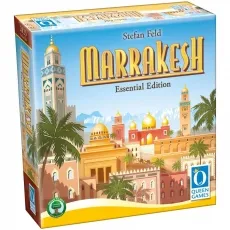 Queen Games Marrakesh - Essential Edition - Strategisches Brettspiel für 2-4 Spieler, erlebe die aufregende Atmosphäre von Marrakesh und nutze deine Ressourcen clever!