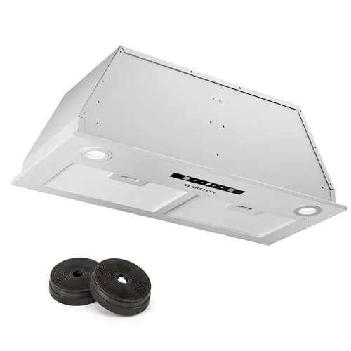 Klarstein Deckenhaube Paolo CGCH3-Paolo-72WH - Dunstabzugshaube mit 520 m³/h Abluftleistung und nur 44 dB Geräuschpegel. Ideal für eine ruhige und effiziente Küche, integrierte LED-Beleuchtung und Touch-Bedienung.