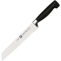 ZWILLING **** VIER STERNE Brotmesser 20 cm - Küchenmesser mit FRIODUR eisgehärteter Klinge für lange Haltbarkeit und Korrosionsbeständigkeit, ergonomischer Griff für sicheres und ermüdungsfreies Arbeiten.