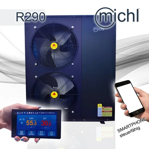 Michl Luft-Wasser Wärmepumpe Monoblock Inverter TWRE-K08/V3b R290 6,3-20,5kW 