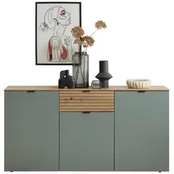 Sideboard Memphis Grün/Eiche Artisan in grün von Premium Living