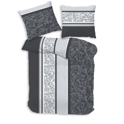 Träumschön Biber Bettwäsche Set 2tlg - Flauschige Winterbettwäsche in Silber - Bettwäsche-Sets aus 100% Baumwolle, atmungsaktiv und hautfreundlich. Flauschige Fein-Biber-Oberfläche sorgt für erholsamen Schlaf und ist pflegeleicht.