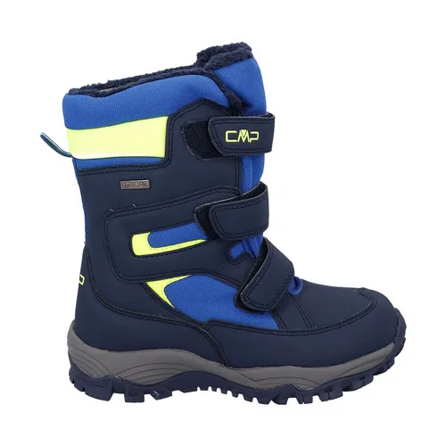 CMP Kids Hexis Snow Boot WP black blue (N950) 35 - Wasserdichte Unisex-Schneeboots mit warmem Kunstfellfutter für Kinder, ideal für Winteraktivitäten im Freien. Hoher Schnitt und CMP FullOn GRIP-Sohle bieten optimalen Halt auf rutschigem Untergrund.