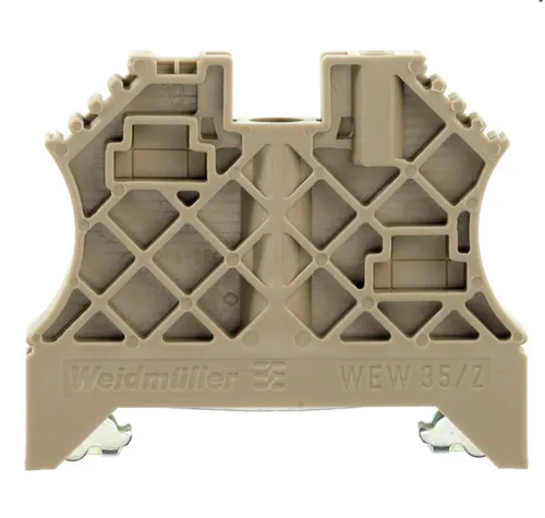 Weidmüller Endwinkel WEW 35/2 beige Endklammern 1061200000 Kunststoff Endwinkel