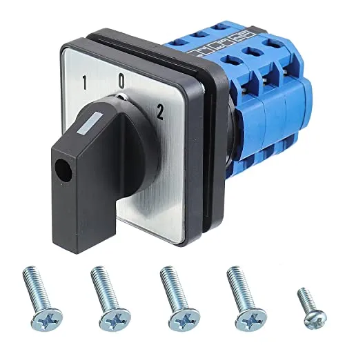 SIGANDG Umschalter 20A/660V 3-Stellung 12-Klemme Steuerdrehnocken SZW26-20/D303.3