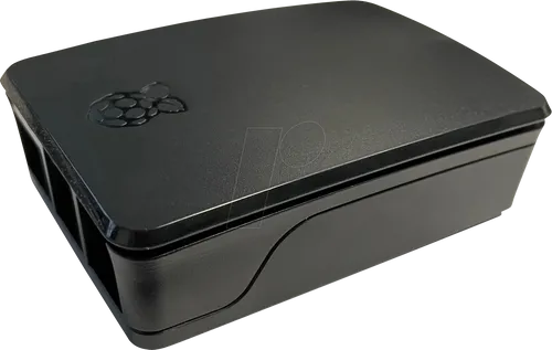 Raspberry Pi Case für Raspberry Pi 5 - Schwarz, belüftet mit PWM-Lüfter für optimale Kühlung und werkzeugfreies Design