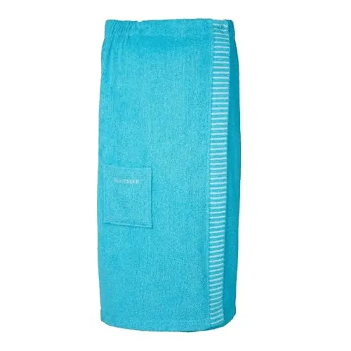 Schiesser Frottier Saunakilt Rom für Damen Curvy Plus Size - Saunakilt für Damen in Curvy Plus Size, aus 100% Baumwolle, weich und saugstark. 3-fach verstellbar für perfekten Sitz, ideal für entspannte Saunabesuche.