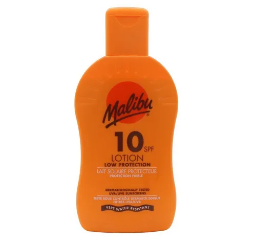 Malibu Sonnenschutzcreme Sun Lotion SPF10 Niedriger Schutz 200ml Lotion