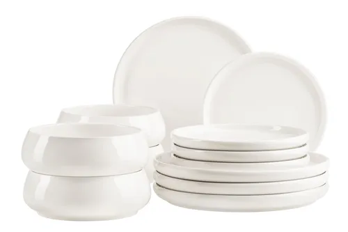 MÄSER Tellerset 12-tlg. in weiß von Mäser