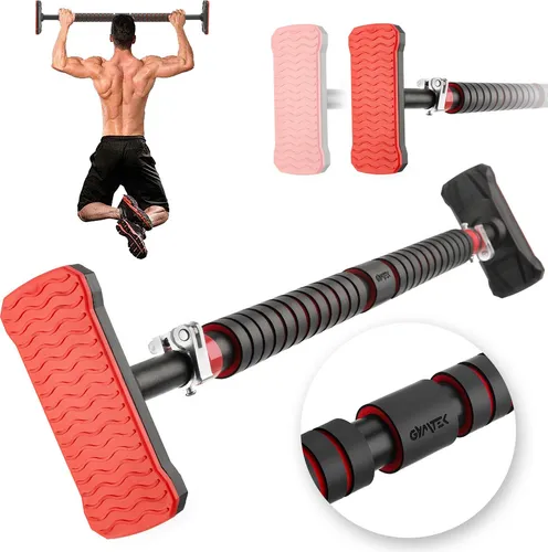 Gymtek® Klimmzugstange für Türrahmen - von 70 bis 100 cm - Pull Up Bar, Indoor Reckstange, Klemmstang für Klimmzug - Home Gym, Fitness, Krafttraining