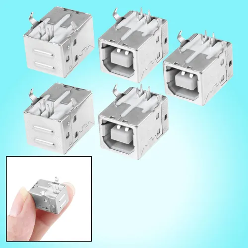 USB Typ B Buchse, rechtwinklig PCB Mount Klinkenbuchse (5 Stück)
