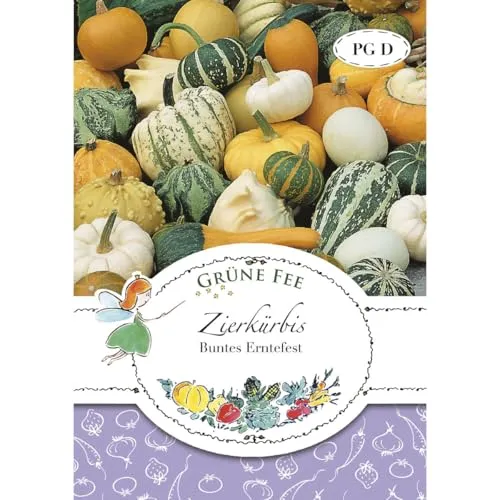 Grüne Fee - Zierkürbis Buntes Erntefest Samen - 11255