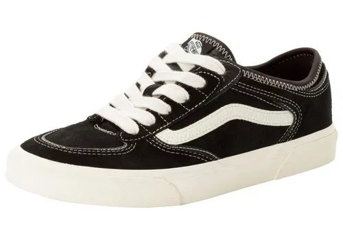 Vans Rowley Classic Sneaker Unisex Schwarz 46 EU - Stylischer Vans Rowley Classic Sneaker in Größe 46. Ideal für Skateboarding, mit robustem Leder-Obermaterial und leicht profiliertem Gummi-Laufsohlenprofil für optimalen Grip.
