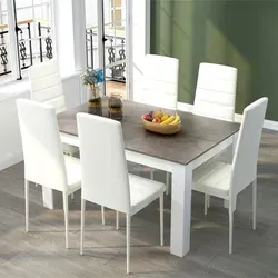 Mondeer Esstischset mit 6 Stühlen