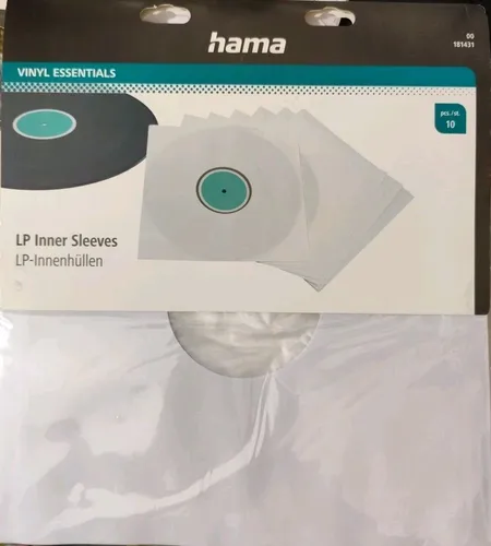 Hama Innenschutzhüllen für Schallplatten (Vinyl/LP) - Boxen und Hüllen für Schallplatten, schützt Ihre Schallplatten zuverlässig vor Staub und Kratzern für eine lange Lebensdauer.