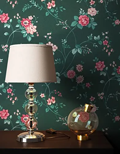 NEWROOM Tapete Grün Vliestapete Blumen in grün von Newroom