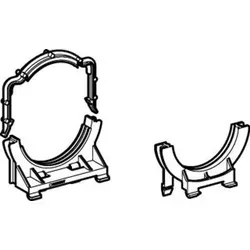 Geberit 242012001 Rohrschelle für WC-Anschlussbogen