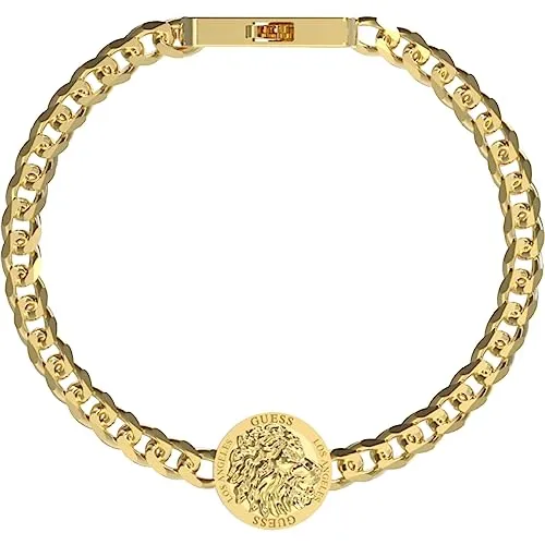 GUESS Pulsera Lion King JUMB03010JWYGS Hombre, klein, Edelstahl, kein Edelstein, small, Edelstahl, Kein Edelstein
