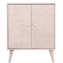 Boho Möbel Sideboard Kommode aus Holz Mathis Weiss - Elegante Kommode Mathis in Weiß, handgefertigt aus massivem Holz. Ideal für Schlafzimmer oder Flur, bietet sie praktischen Stauraum und verleiht Ihrem Wohnraum einen Hauch von Luxus.