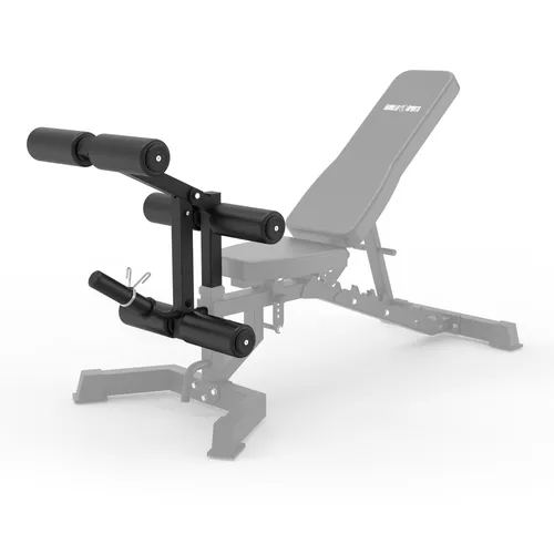 GORILLA SPORTS Hantelbank mit Bein-, Bizeps- und Trizeps-Aufsätzen - Vielseitige Trainingsbank mit 8 Rückenlehnenwinkeln, ideal für kraftvolles Training. Maximales Benutzergewicht von 380 kg für stabilen und sicheren Einsatz.