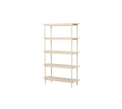 ebuy24 Bücherregal Heim 190 cm 5 Regale whitewash - Stilvolles Bücherregal 190 cm mit 5 Regalen in weiß getünchter Optik. FSC®-zertifiziert für nachhaltige Qualität. Perfekt für Ordnung und kreative Dekoration in jedem Raum.
