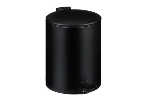 relaxdays Kosmetikeimer Runder Kosmetikeimer 5 Liter, schwarz